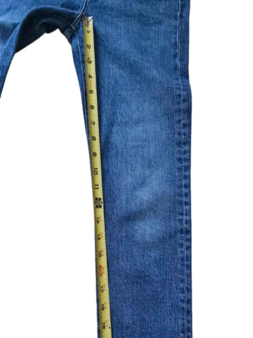 Levi's Premium High Waisted Wedgie Fit Straight Jeans Blue Sz 25 Button Fly